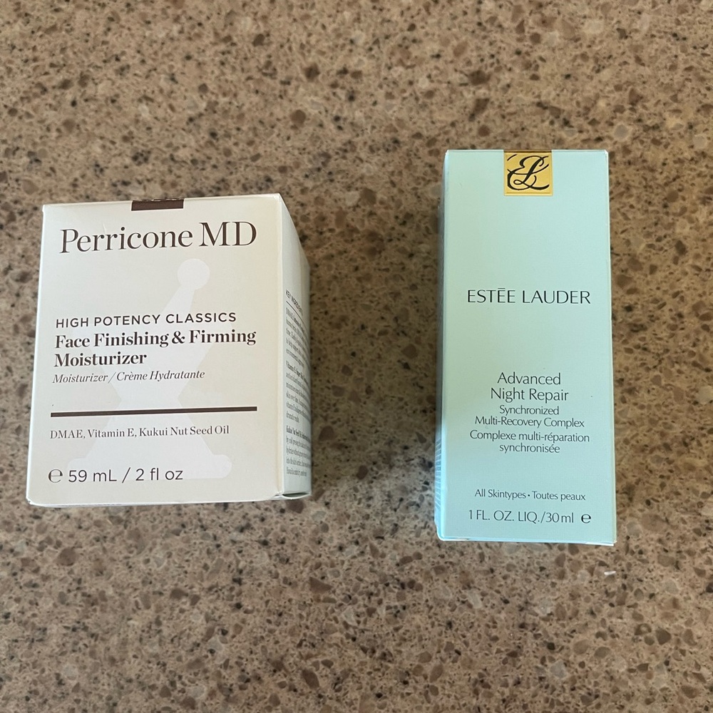 Perricone MD Moisturizer & Estée Lauder Advanced Night Repair Set NEW MSRP $160